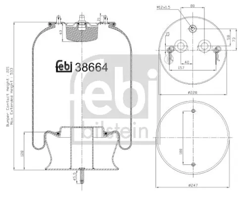 Handler.Part Boot, air suspension Febi 38664 1