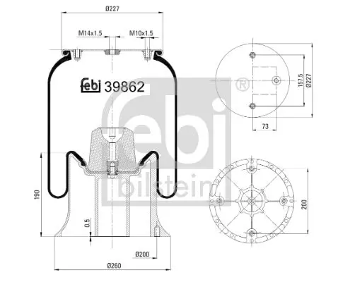 Handler.Part Boot, air suspension Febi 39862 1