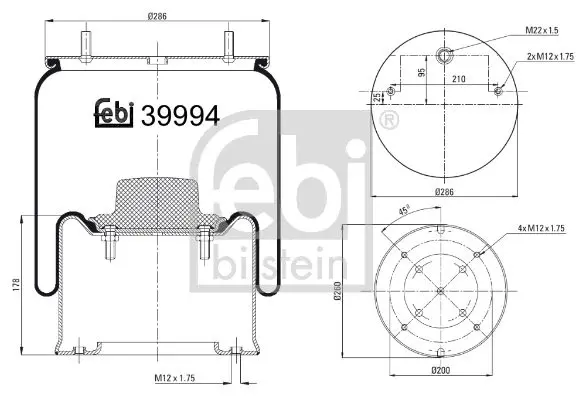 Handler.Part Boot, air suspension Febi 39994 1