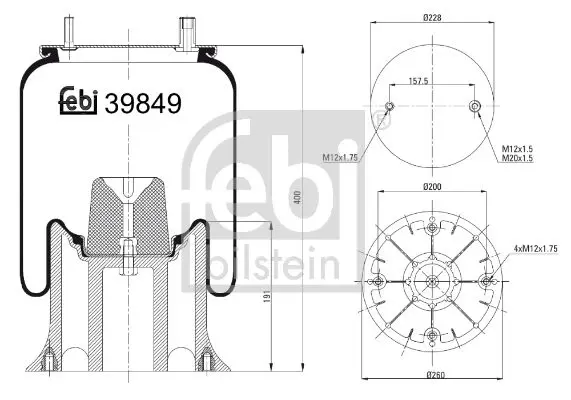 Handler.Part Boot, air suspension Febi 39849 1