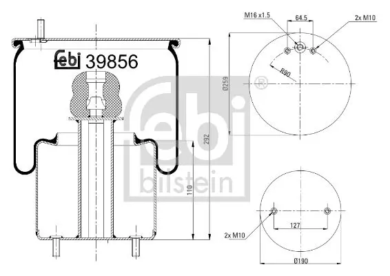 Handler.Part Boot, air suspension Febi 39856 1