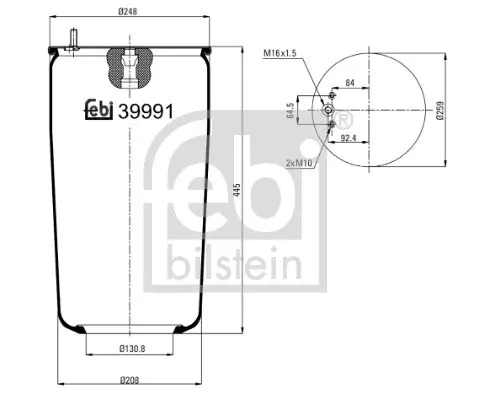 Handler.Part Boot, air suspension Febi 39991 1