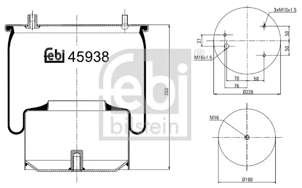 Handler.Part Boot, air suspension Febi 45938 1