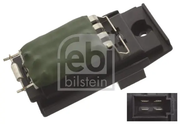 Handler.Part Resistor, interior blower Febi 45415 1