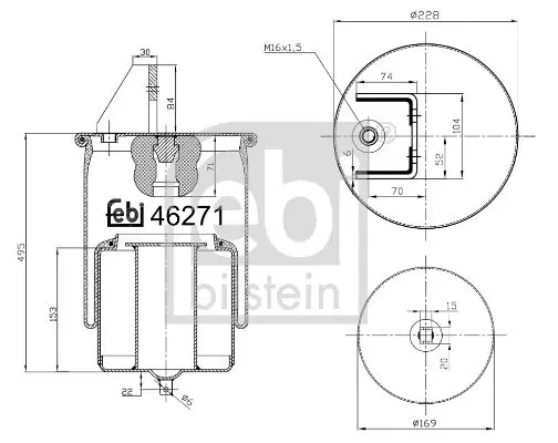 Handler.Part Boot, air suspension Febi 46271 1