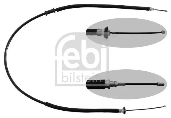 Handler.Part Cable, parking brake Febi 49619 1