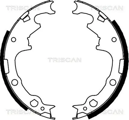 Handler.Part Brake shoe set TRISCAN 810010001 1