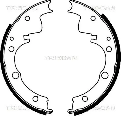 Handler.Part Brake shoe set TRISCAN 810010436 1