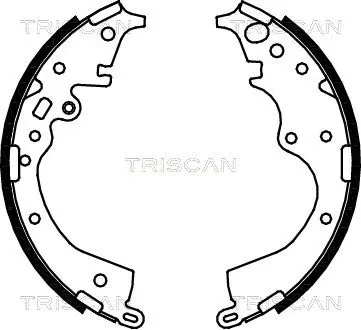 Handler.Part Brake shoe set TRISCAN 810013043 1