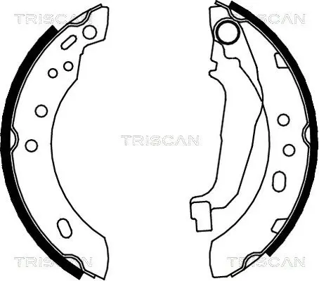 Handler.Part Brake shoe set TRISCAN 810014543 1