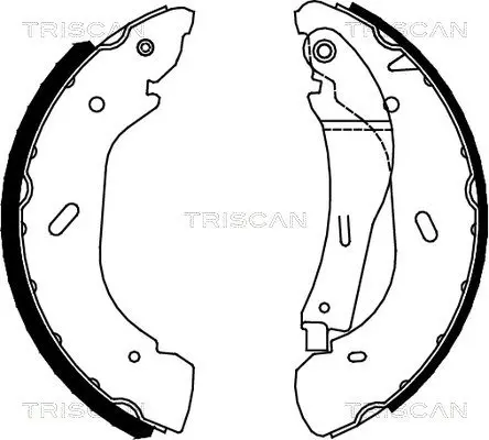 Handler.Part Brake shoe set TRISCAN 810016005 1