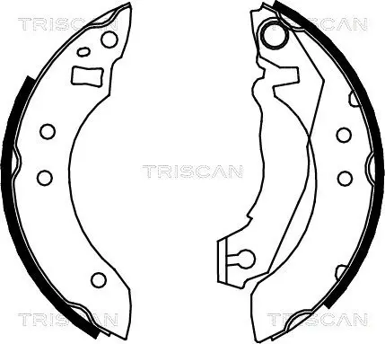 Handler.Part Brake shoe set TRISCAN 810016355 1