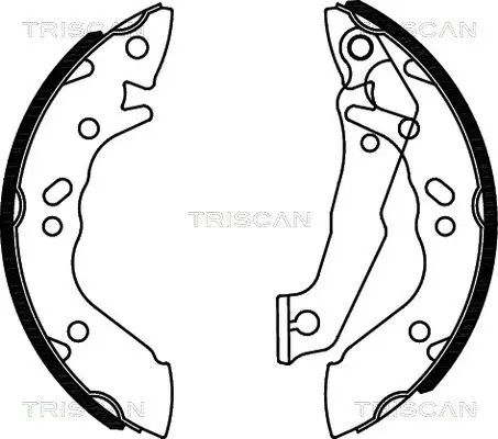 Handler.Part Brake shoe set TRISCAN 810043560 1