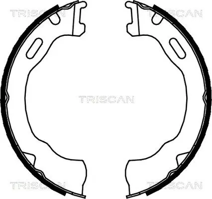 Handler.Part Brake shoe set, parking brake TRISCAN 810080007 1