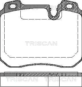 Handler.Part Brake pad set, disc brake TRISCAN 811011014 1