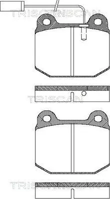 Handler.Part Brake pad set, disc brake TRISCAN 811012012 1