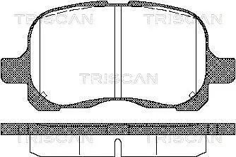 Handler.Part Brake pad set, disc brake TRISCAN 811013020 1