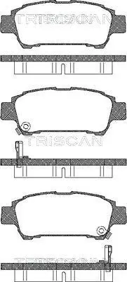 Handler.Part Brake pad set, disc brake TRISCAN 811013027 1