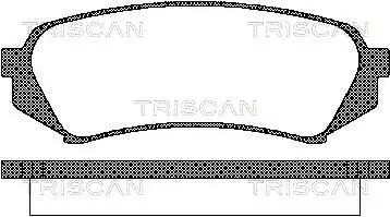 Handler.Part Brake pad set, disc brake TRISCAN 811013049 1