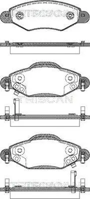 Handler.Part Brake pad set, disc brake TRISCAN 811013059 1