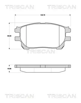 Handler.Part Brake pad set, disc brake TRISCAN 811013073 1