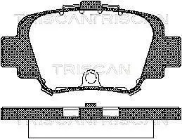 Handler.Part Brake pad set, disc brake TRISCAN 811014002 1