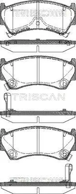 Handler.Part Brake pad set, disc brake TRISCAN 811014008 1