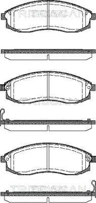 Handler.Part Brake pad set, disc brake TRISCAN 811014025 1