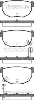 Handler.Part Brake pad set, disc brake TRISCAN 811014034 1