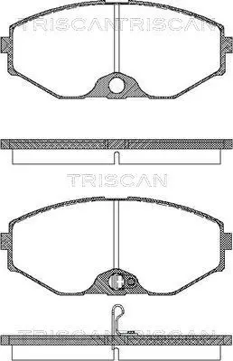 Handler.Part Brake pad set, disc brake TRISCAN 811014037 1