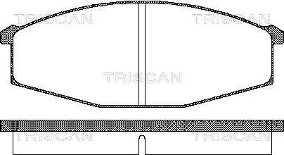 Handler.Part Brake pad set, disc brake TRISCAN 811014127 1