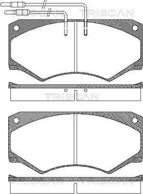 Handler.Part Brake pad set, disc brake TRISCAN 811015024 1