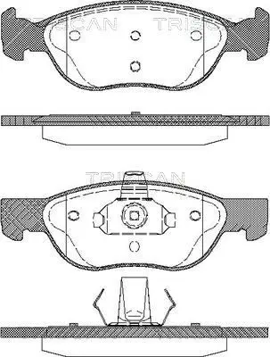 Handler.Part Brake pad set, disc brake TRISCAN 811015026 1