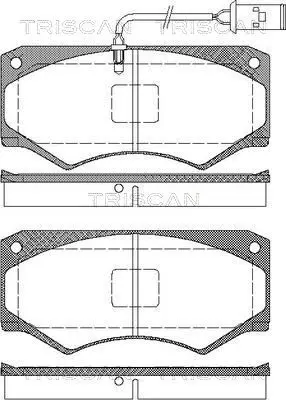 Handler.Part Brake pad set, disc brake TRISCAN 811015032 1