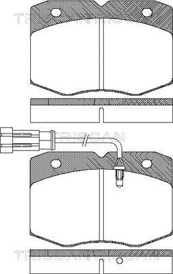 Handler.Part Brake pad set, disc brake TRISCAN 811015034 1