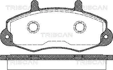 Handler.Part Brake pad set, disc brake TRISCAN 811016969 1