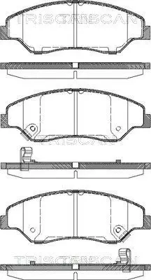 Handler.Part Brake pad set, disc brake TRISCAN 811018005 1