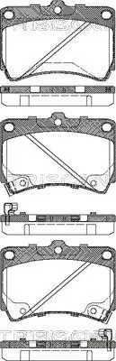 Handler.Part Brake pad set, disc brake TRISCAN 811018010 1