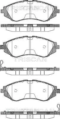 Handler.Part Brake pad set, disc brake TRISCAN 811021001 1