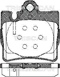 Handler.Part Brake pad set, disc brake TRISCAN 811023025 1