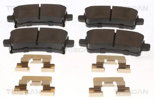 Handler.Part Brake pad set, disc brake TRISCAN 811024037 1