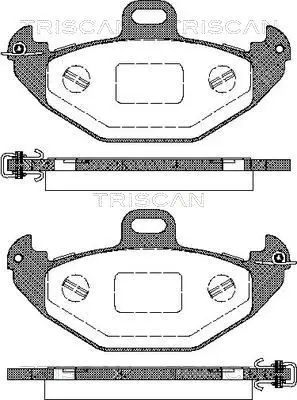 Handler.Part Brake pad set, disc brake TRISCAN 811025007 1