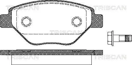 Handler.Part Brake pad set, disc brake TRISCAN 811025019 1