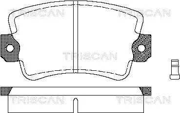 Handler.Part Brake pad set, disc brake TRISCAN 811025053 1