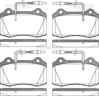 Handler.Part Brake pad set, disc brake TRISCAN 811028033 1