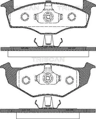 Handler.Part Brake pad set, disc brake TRISCAN 811029017 1