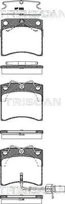 Handler.Part Brake pad set, disc brake TRISCAN 811029027 1