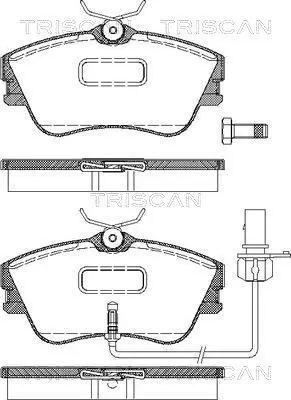 Handler.Part Brake pad set, disc brake TRISCAN 811029047 1