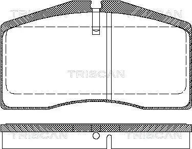 Handler.Part Brake pad set, disc brake TRISCAN 811029164 1