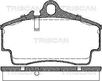 Handler.Part Brake pad set, disc brake TRISCAN 811029163 1